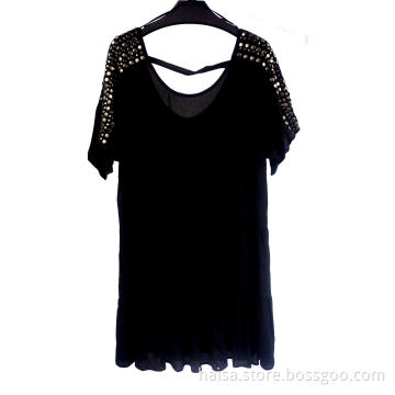 Sexy Black V-neck Dress For Women